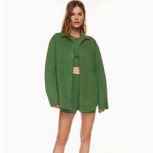 TNA Cozy Fleece Boyfriend Shirt